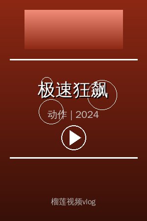 《极速狂飙》高清动作视频海报